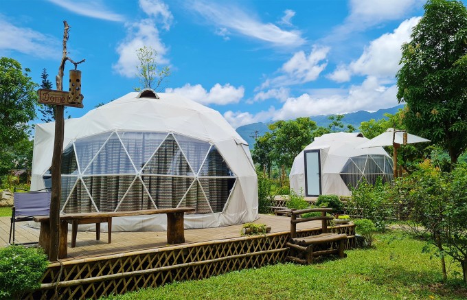 Khu lều glamping tại Mai Châu, Hòa Bình. Ảnh: Nguyên Chi