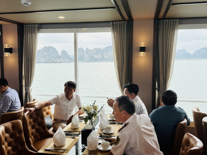 img7776-17464180692991871376938 Lộ diện bộ đôi 'thiên nga trắng' đưa khách ngắm vịnh Bái Tử Long - Ảnh 2.